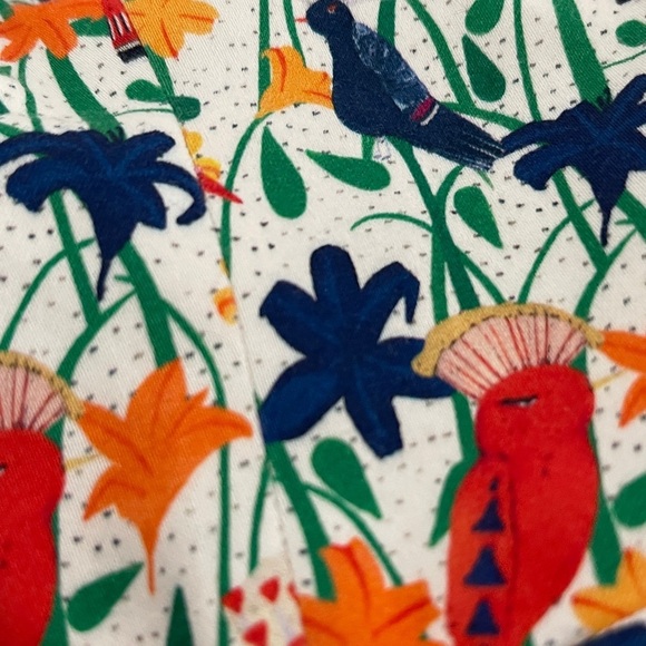 Alice + Olivia Nella Floral Bird Print Midi Sundress Size 0 ASO Jane the Virgin - Picture 6 of 10